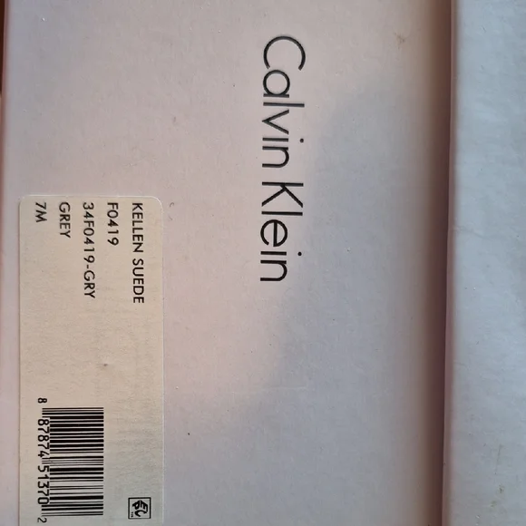 Calvin Klein Men's Suede Lace Up Oxford Shoes in Light Gray Size 7M - Picture 6 of 8